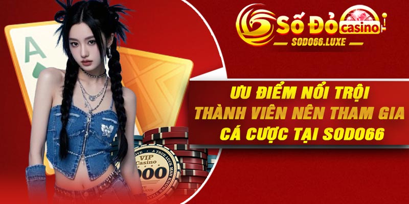 Ưu điểm nổi trội thành viên nên tham gia cá cược tại SODO66 